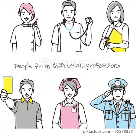 People set of various occupations 95578857