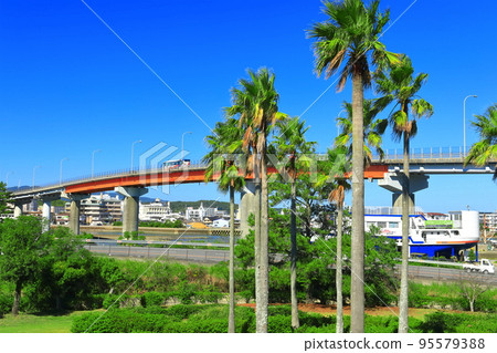 [Kumamoto Prefecture] Amakusa Seto Ohashi Bridge in fine weather 95579388