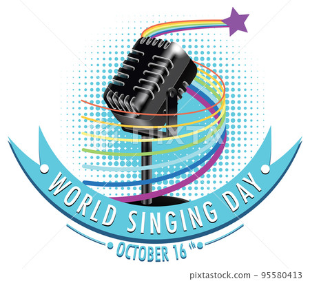 World Singing Day Poster Design 95580413