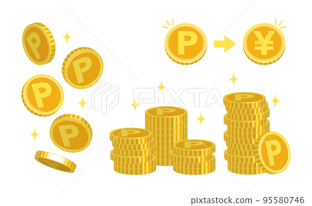 coin, point, vector - Stock Illustration [95580746] - PIXTA