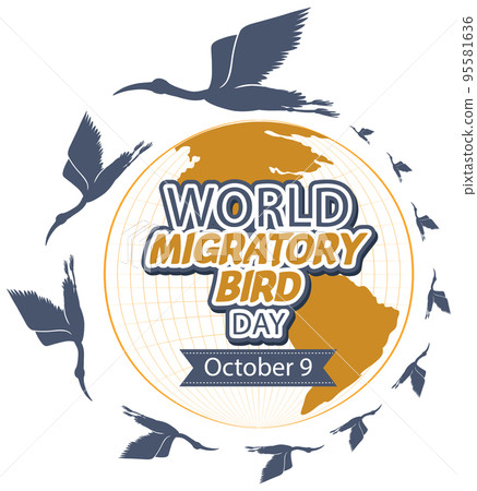 World Migratory Bird Day Banner Concept 95581636