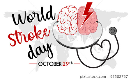 World Stroke Day Banner Design 95582767