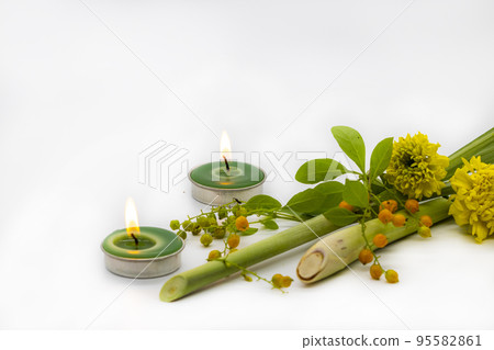 herbal candle extract lemongrass aromatherapy for health care 95582861