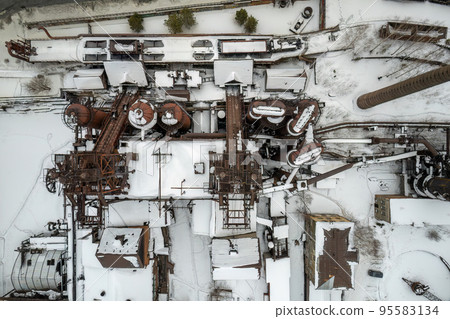 Demidov's old plant in Nizhny Tagil, Russia. Aerial view 95583134