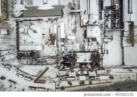Demidov's old plant in Nizhny Tagil, Russia. Aerial view 95583135