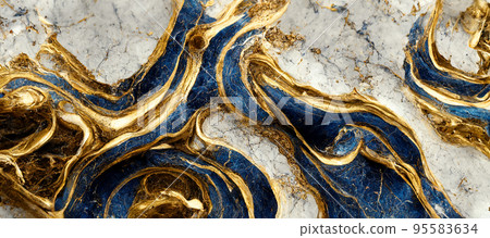 Marble texture, abstract wallpaper background. luxury marble texture ,gold and blue Marble texture, abstract wallpaper background. luxury marble texture ,gold and blue 95583634