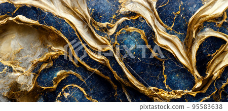 Marble texture, abstract wallpaper background. luxury marble texture ,gold and blue Marble texture, abstract wallpaper background. luxury marble texture ,gold and blue 95583638