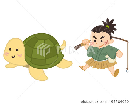 浦島太郎與烏龜日本民間故事 95584010