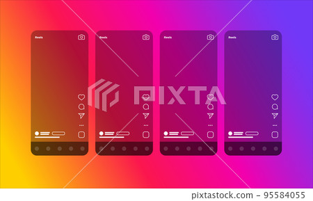 Template Screen Interface Application for Social Media Template Screen Interface Application for Social Media 95584055