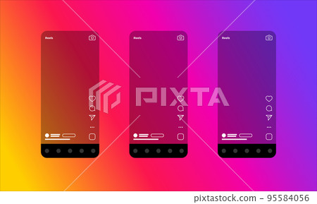 Template Screen Interface Application for Social Media Template Screen Interface Application for Social Media 95584056