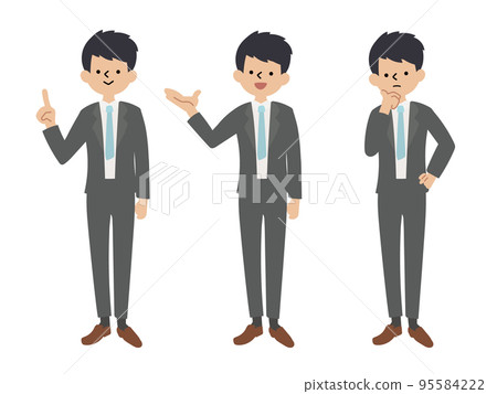 短髮灰色西裝上班族套裝 短髮灰色西裝上班族套裝 95584222