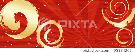 Background material using traditional Japanese patterns Background material using traditional Japanese patterns 95584262