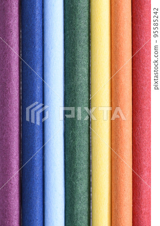 Colorful Japanese paper background material Rainbow colors Colorful Japanese paper background material Rainbow colors 95585242