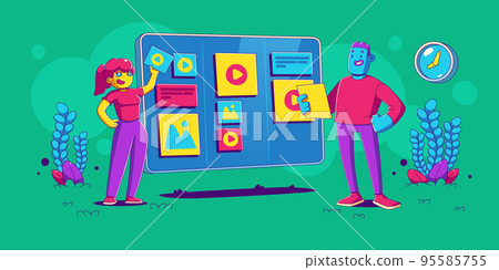 Content plan strategy concept for social marketing 95585755