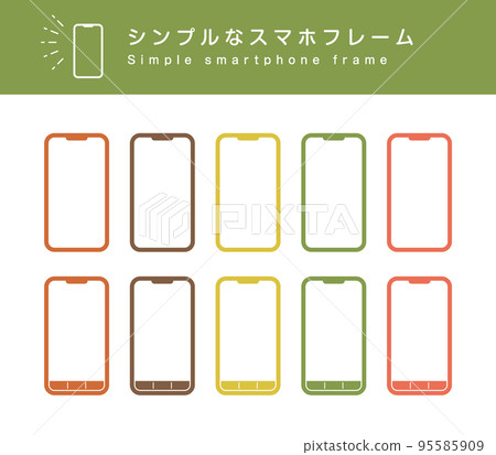Earth color and pop smartphone frame set 95585909
