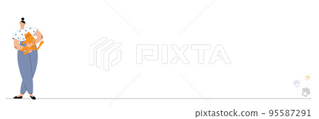 Cute picture in pastel color. 95587291