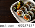 Gimbap copy space 95587427