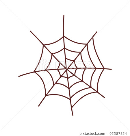 Web spider cobweb. Halloween element. Trick or treat concept. Vector illustration in hand drawn style Web spider cobweb. Halloween element. Trick or treat concept. Vector illustration in hand drawn style 95587854