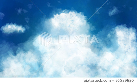 Illustration of rough clouds. abstract background Illustration of rough clouds. abstract background 95589680