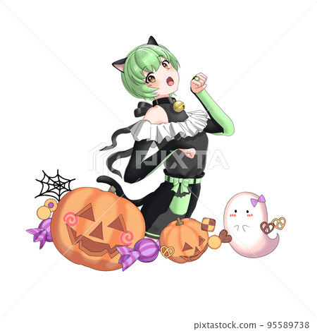 cosplay成黑貓的綠色擔當的捷徑少女 95589738