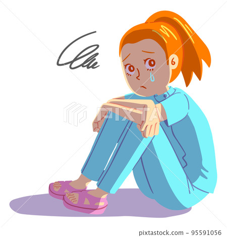 坐在健身房時抑鬱的護士 95591056