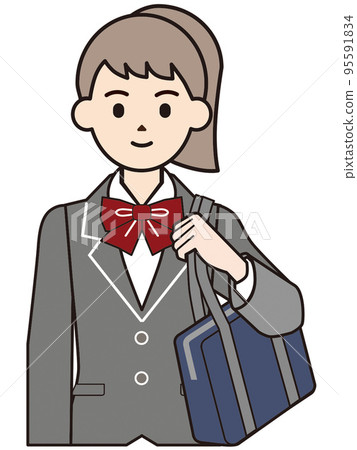 Person illustration female student Person illustration female student 95591834