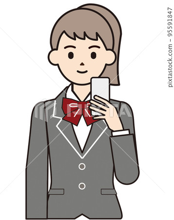 Person illustration female student 95591847