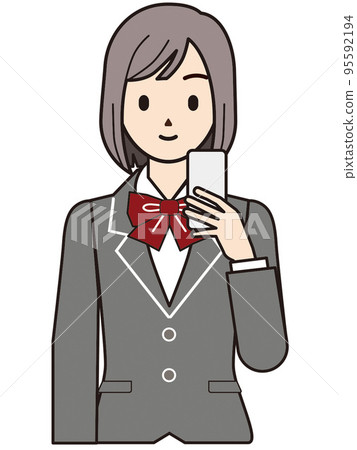人物插圖女學生 95592194