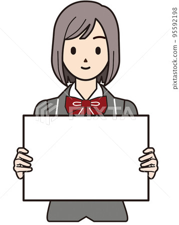 Person illustration female student Person illustration female student 95592198