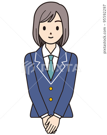 Person illustration female student Person illustration female student 95592297