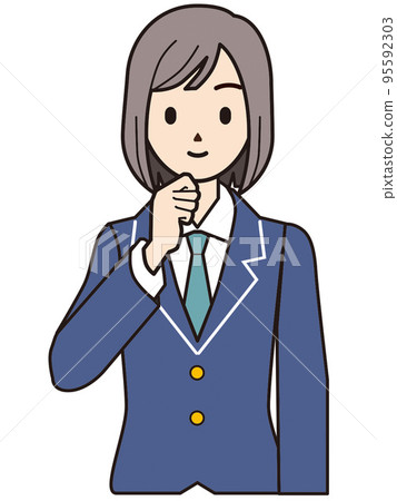 Person illustration female student 95592303