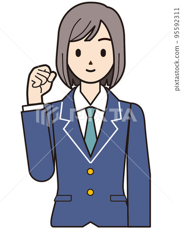 Person illustration female student Person illustration female student 95592311