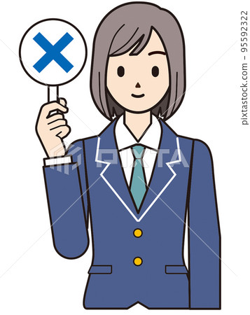 Person illustration female student Person illustration female student 95592322