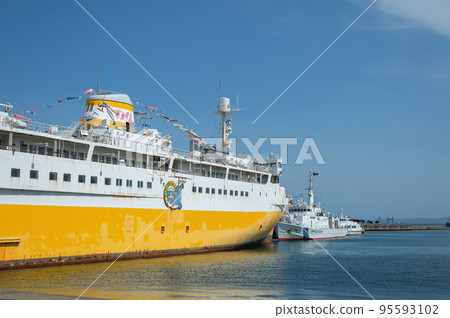 [青森縣青森市]清晨青森灣地區 95593102