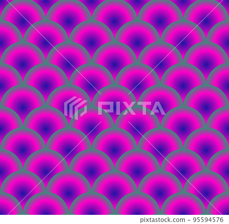 Round scales of psychedelic color, punchy vector forms and colors that demand attention, seamless 95594576