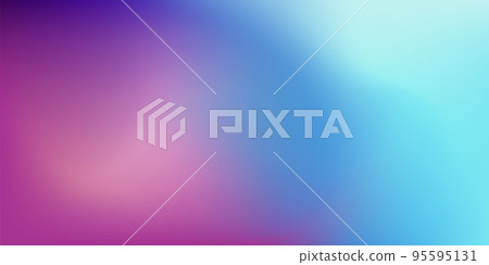 Gradient wave blurry background in pastel colors with place for text for graphic design, posters and banner. Blurred gradient mesh texture for mobile template design. Vector illustration 95595131