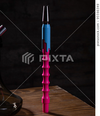 part of the hookah, modern design, on a background. part of the hookah, modern design, on a background. 95598349
