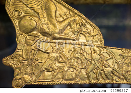 Exhibition ancient golden objects of the Scythians. Exhibition ancient golden objects of the Scythians. 95599217