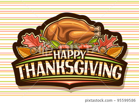 Vector logo for Thanksgiving Day 95599586