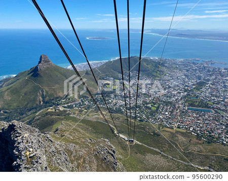 The panoramic view from the cableway at the Table Mountain 95600290