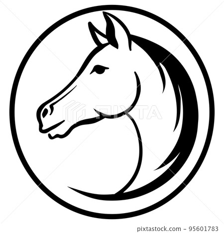 Horse head Continuous one line drawing art. Horse for logo, card, banner, poster, flyer - Editable line Vector Horse head Continuous one line drawing art. Horse for logo, card, banner, poster, flyer - Editable line Vector 95601783