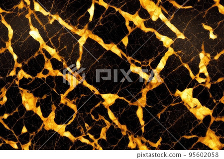 Abstract gold and black marble texture, luxury stone background, seamless pattern 95602058
