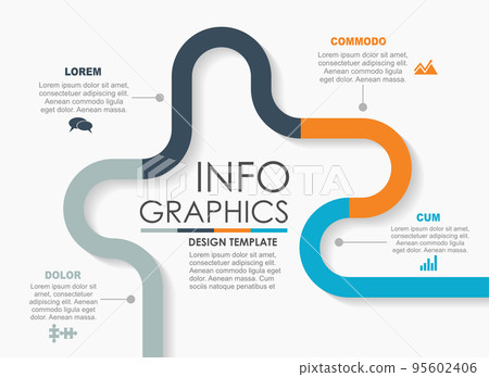 Infographic design template with place for your data. Vector illustration. Infographic design template with place for your data. Vector illustration. 95602406