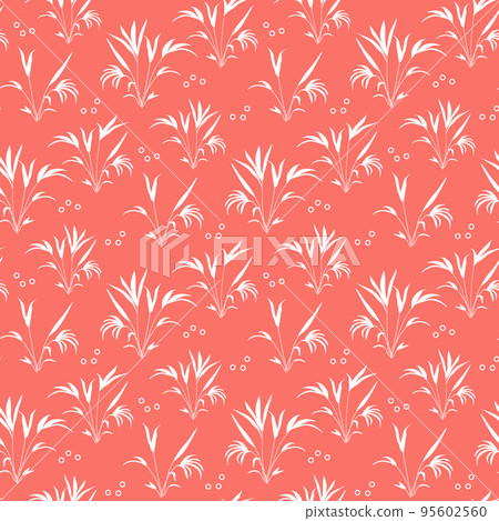 Vector Seamless Pattern Plant Green Natural Botany 95602560