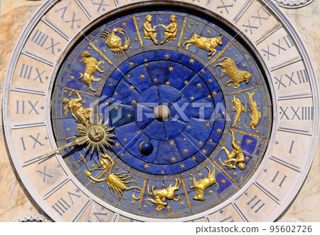 Moon phase clock 95602726