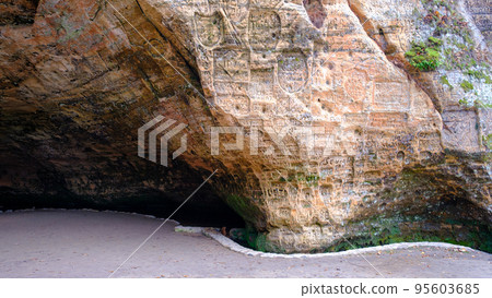 Fragment of the vault of Gutman Cave, Turaida, Latvia Gutman Cave is the widest and highest cave in the Baltic States. Gauja National Park, Latvia Fragment of the vault of Gutman Cave, Turaida, Latvia Gutman Cave is the widest and highest cave in the Baltic States. Gauja National Park, Latvia 95603685