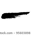 Vector black abstract ink grunge texture 95603898