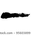 Vector black abstract ink grunge texture  95603899