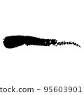 Vector black abstract ink grunge texture 95603901