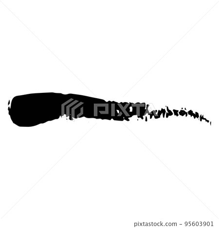 Vector black abstract ink grunge texture 95603901